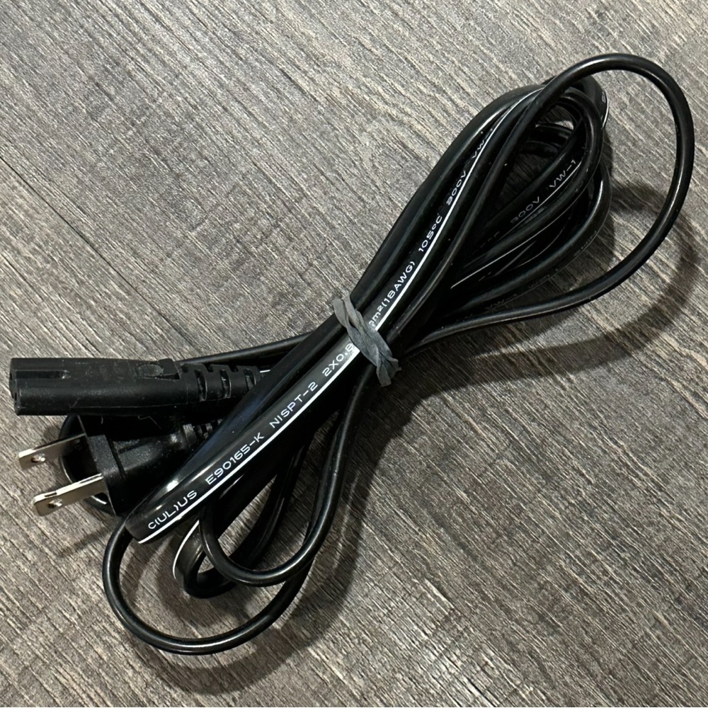 6 Foot Black E90165-K Laptop Power Cable